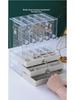 Samt 3-Schicht Acryl Schmuck Organizer Box