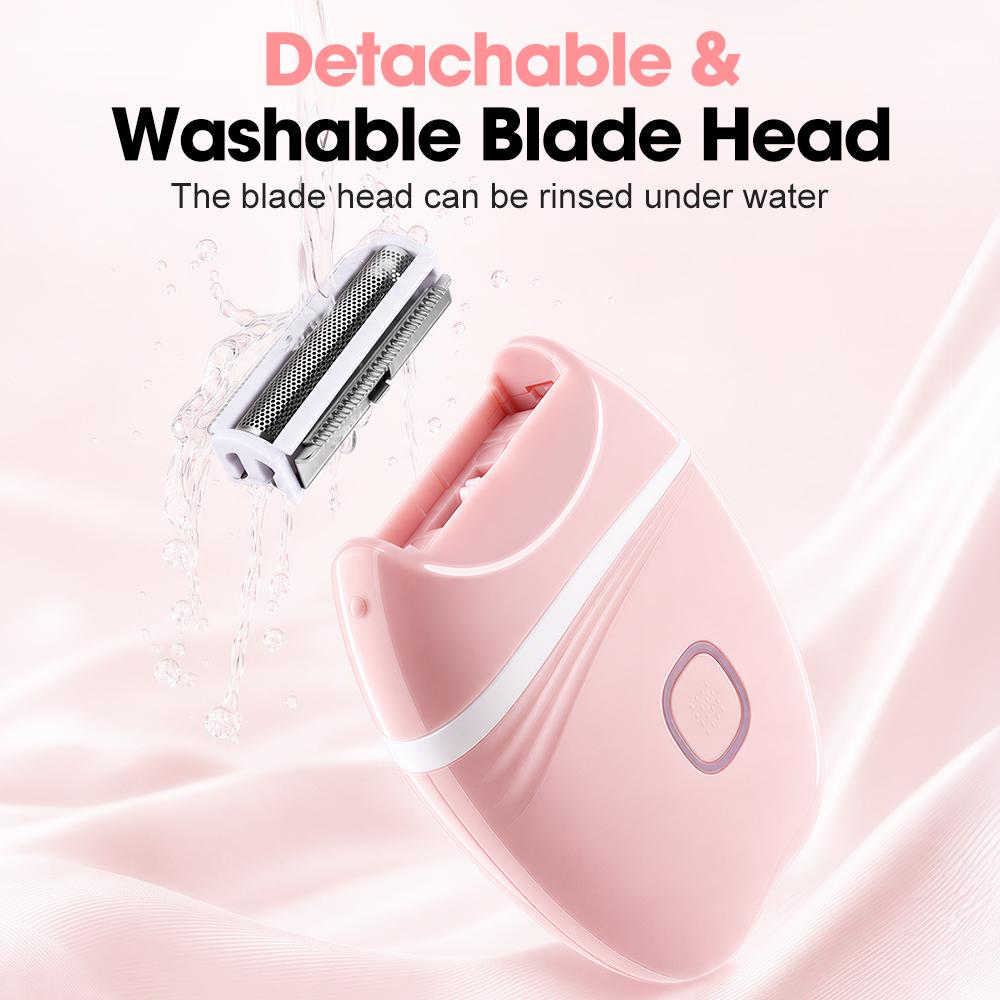 Xiaomi 3-in-1 Electric Lady Shaver, Rechargeable Body Hair Trimmer with Washable Head, Portable Women's Razor for Legs Armpit Bikini
