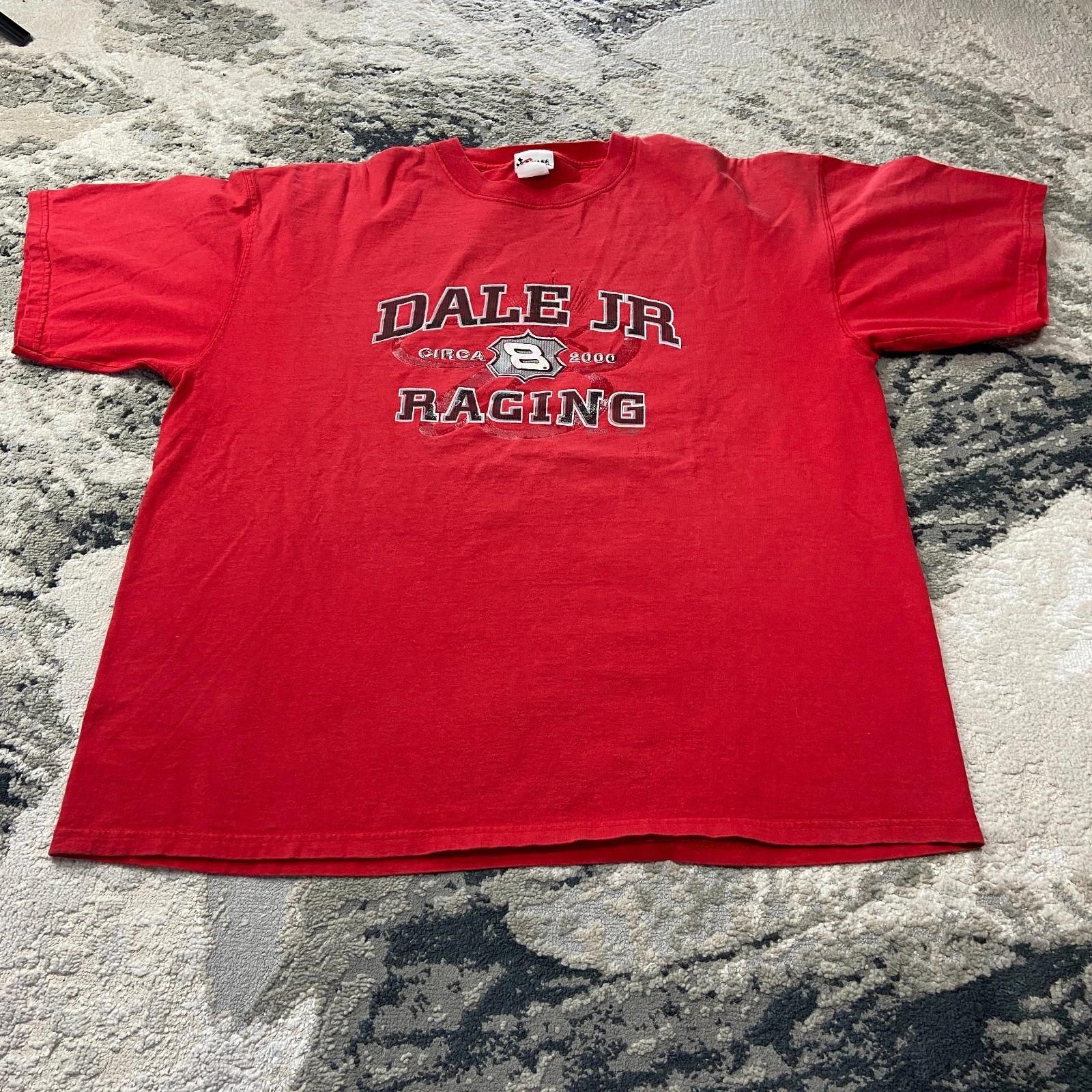 Vintage Chase Authentic Dale Earnhardt Jr. 2000 Circa Racing T Shirt Sz XL Red S