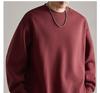 Men's American Style Heavyweight Crewneck Sweatshirt - New Autumn Arrival, Trendy, Loose, Solid Color, Versatile Casual Base Layer.