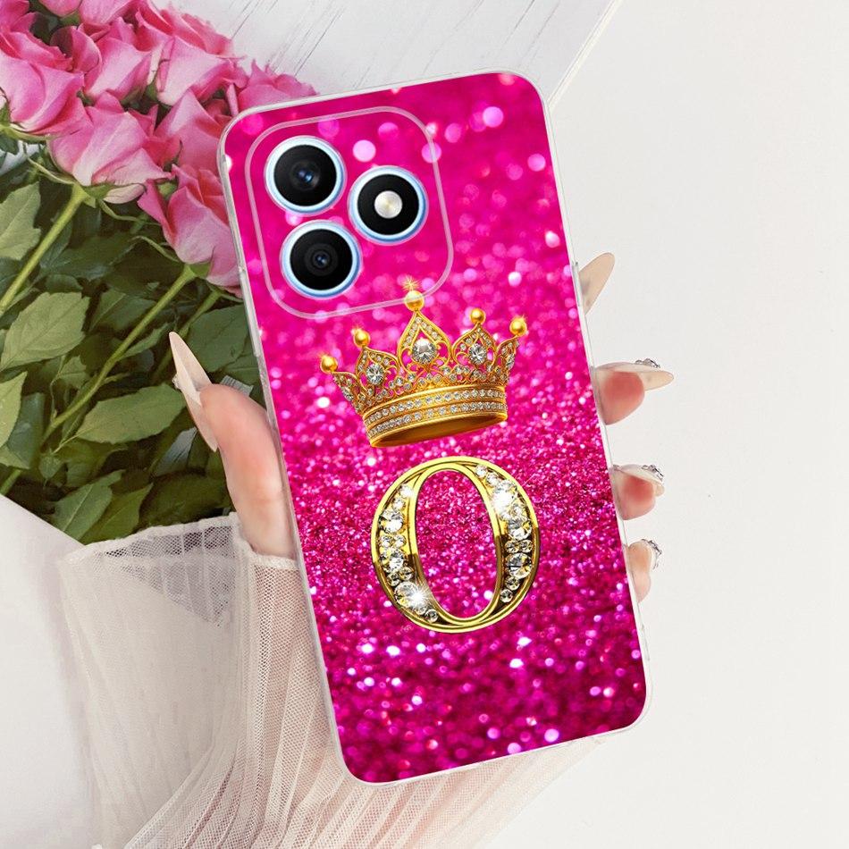 For Honor X8d 2026 Fashion Crown Letter Phone Case For Honor X8D 4G Soft Silicone TPU Cases