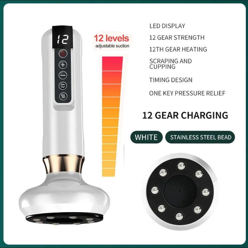 Durable And Safe Anti Cellulite Infrared Thermo Shaping Electric Cupping Massager Suction Scraping Rechargeable Full Body Back Shoulder Slimming