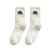 Women's Mid-calf Socks for Autumn and Winter, Thickened Mink Fleece Letter, Fluffy Sleeping Floor Socks, Winter Warm Long Calf Socks