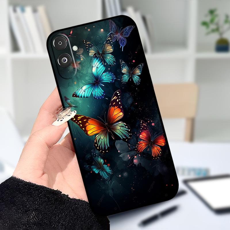 For Samsung F14 M14 5G Soft Case Fashion Printing Black Silicone TPU Phone Cover For Samsung Galaxy A14 4G 5G Shockproof Cases