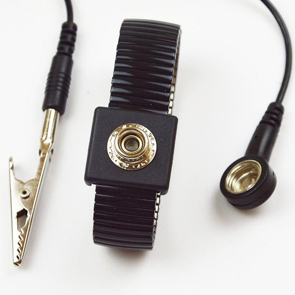 Ground Shock Adjustable Bracelet Discharge Grounding ESD Wrist Strap Anti Static Band