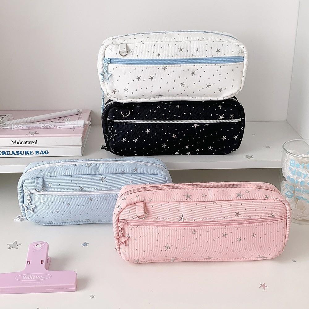 Large Capacity Pen Bag Multi-compartment Stationery Storage Bag