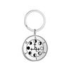 Dawapara Archangels Sigil Talisman Keychain Metatron Witchcraft Triple Moon Pentagram Pendant Stainless Steel Jewelry