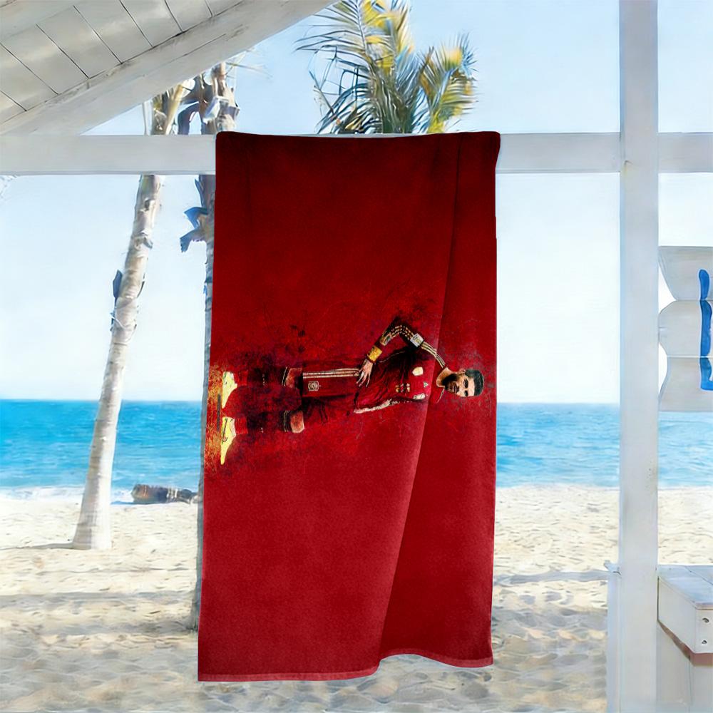 Real Madrid Celebration Beach Towel Super Soft Microfiber Quickdry Fabric Comfortable Lightweight Perfect for Traveling Yoga Camping and Swimming
