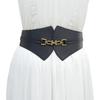 Vintage Pin Buckle Wide Leather Belt Elastic Corset Ladies Dress Suit Waist Belt For Women Waistband Gift
