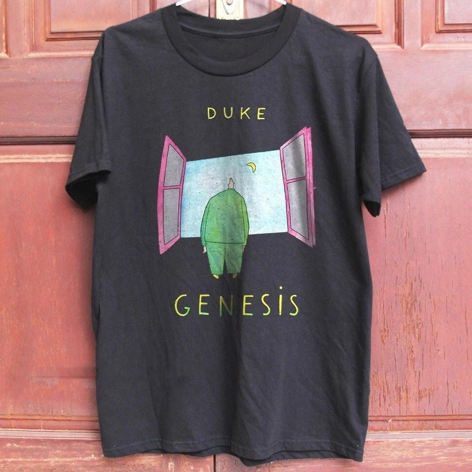 Винтажная хлопковая футболка Genesis Band Duke Унисекс Концертная от S до 5XL Унисекс Футболка XXXL