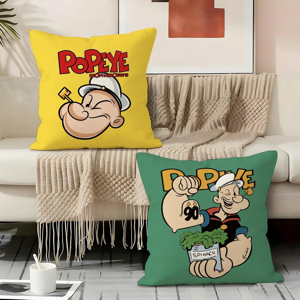 Anime Classic Animation P-popeye Pillow Case Pillowcase, Double-sided Printed, Sofa Cushion, Bedroom Headboard Pillow