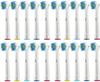 Pack 20 Brush Heads Adaptable Oral B Sensitive Clean &; Care Electric Toothbrush Heads