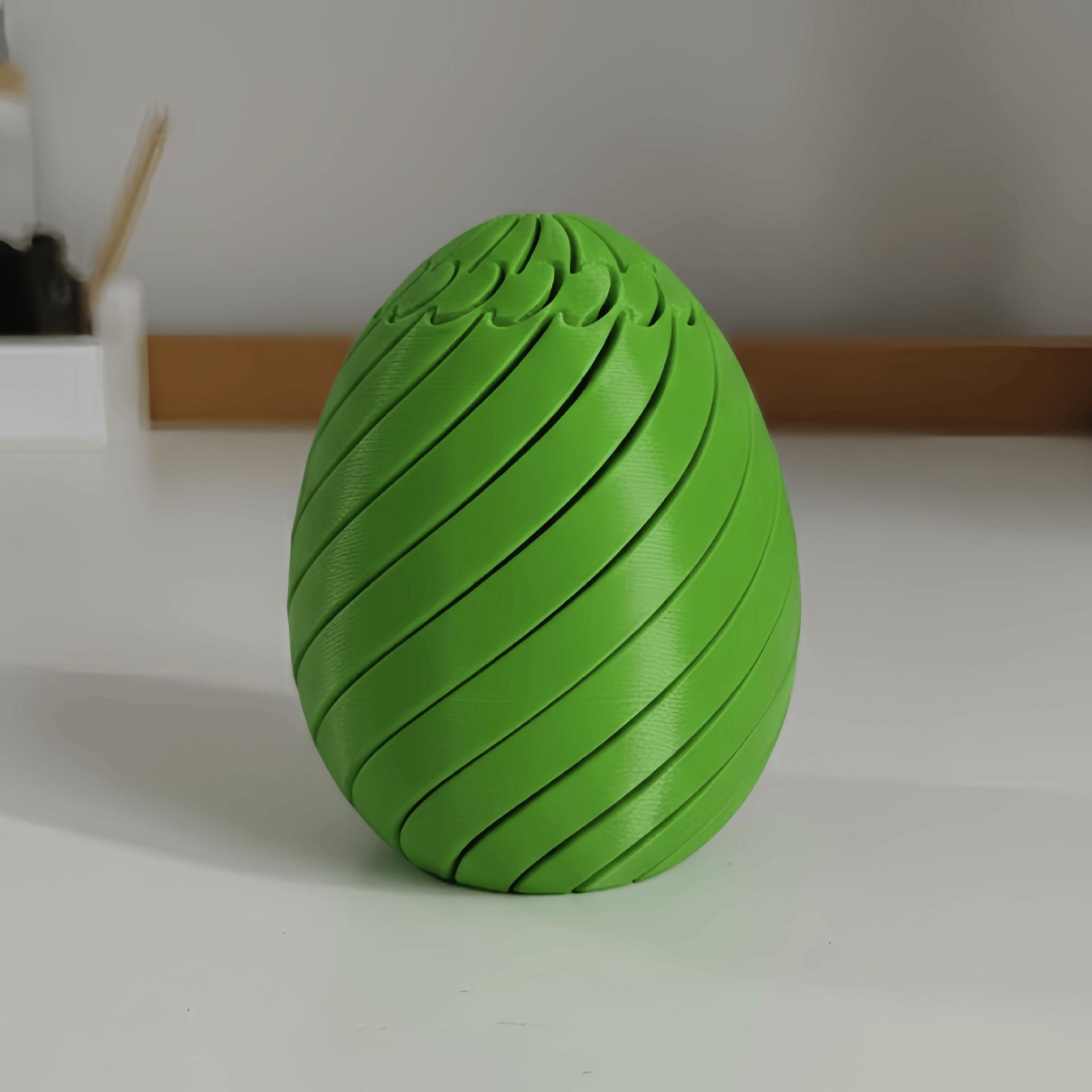 

Toys Toys 3D Printed Easter Egg Fun Slippery Egg Shaped Fingertip Stress Relieving Small Objects Colorful Stress Relief Toy