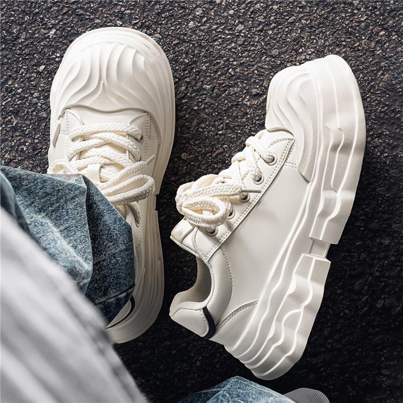 Trendige Schuhe Großer Kopf Schuhe Design Dicke Sohlenplatte Schuhe Hässlich Süß Brot Schuhe Herren Freizeitschuhe