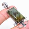 Labradorite Gemstone 925 Silver Jewelry Pendant 2.25"