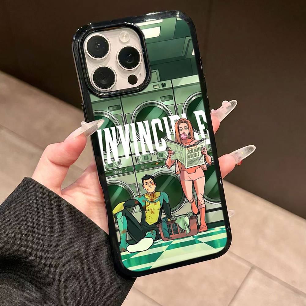 

Popular Superhero Series I-Invincible For IPhone 17 16 Pro Max Air 15 14 13 12 Mini Plus 11 Hard PC+TPU Phone Back Cover iPhone 13pro max