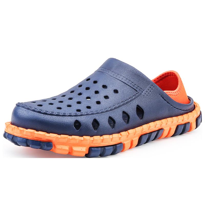 

Мужская летняя повседневная рабочая обувь Мужская верхняя одежда Удобная для ходьбы Пляж Сад Отпуск Бассейн Нескользящие сандалии тапочки 42 оранжевый