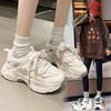 Girls' Sports Shoes 2025 New Spring and Autumn Children's Student Fashion Versatile White Shoes Medium and Older Girls' Dad Shoes