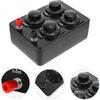 Variable Resistance Box 0-9999 Ohm, Simple Adjustable Resistor Decade Box for Physical Teaching School Experimental Equipment