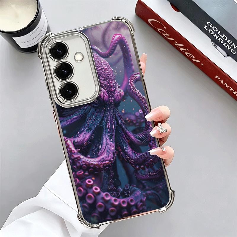 

Ocean Octopus Marine Life Soft Phone Case For Samsung A17 A27 A07 A37 A57 A16 A56 A15 A55 A14 A54 A13 A53 A26 A36 A25 A35 A24 A3 Samsung A55