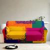 1pc Vibrant Abstract Color Block Graffiti Print Stretch Sofa Cover, Removable Washable Couch Slipcover