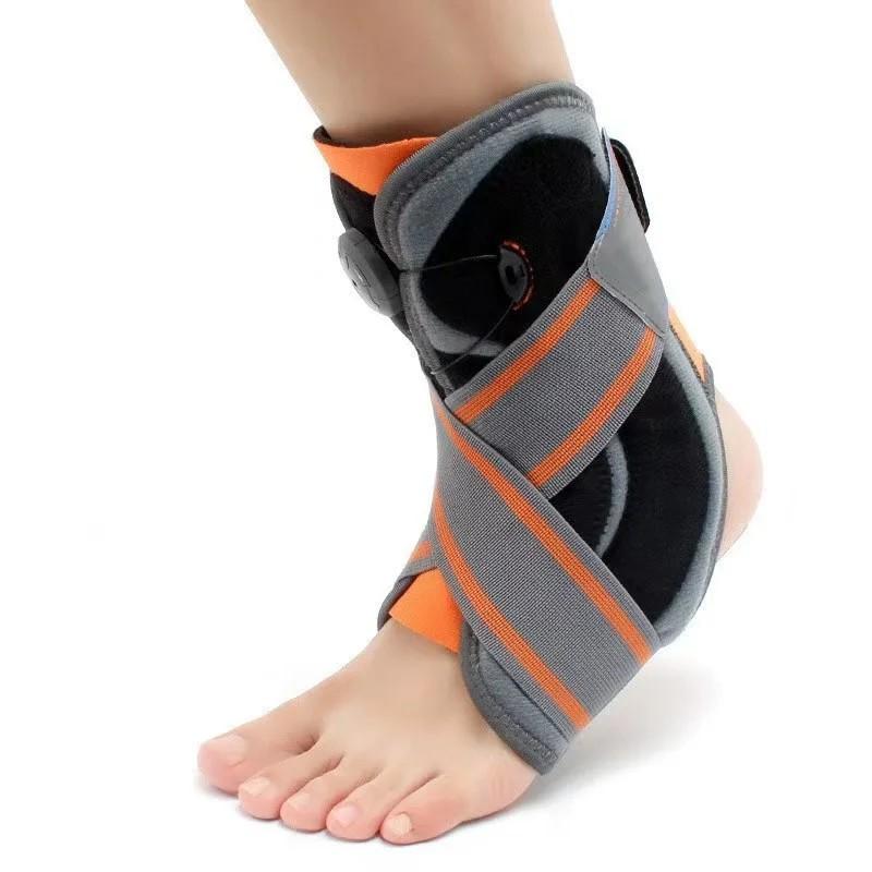 

Ankle Brace with Dial Buckle, Adjustable Compression Ankle Support for Sprained Ankle, Injury Recovery & Sports Protection оранжевый
