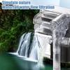 2.5 W 250 H/L Hang-on Aquarium Filter Quiet Small Fish Tank Filter Adjustable Flow Filter for Freshwater Seawater Aquarium