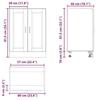 VidaXL Armoire de cuisine Porto sonoma gris bois d'ingénierie 853923