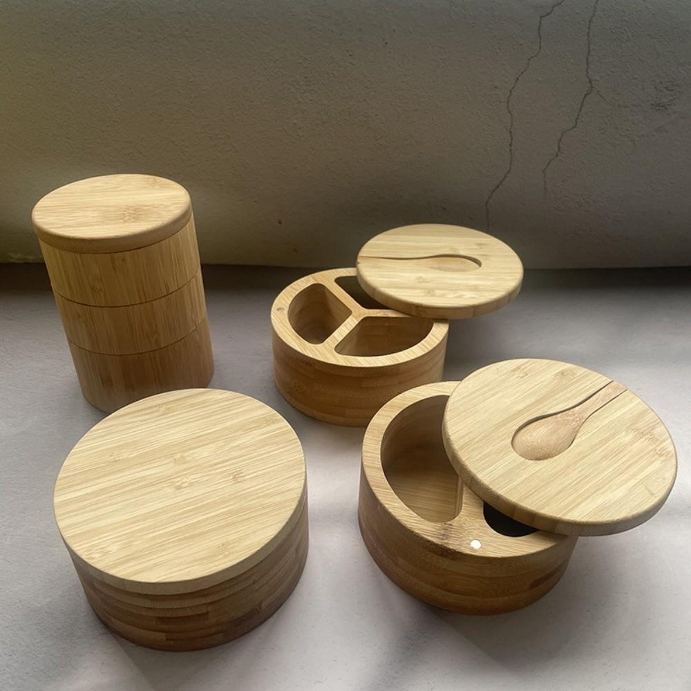 Magnetic Swivel Lid Salt Cellar Rotatable Spice Jar New Pepper Sugar Spice Holder Kitchen