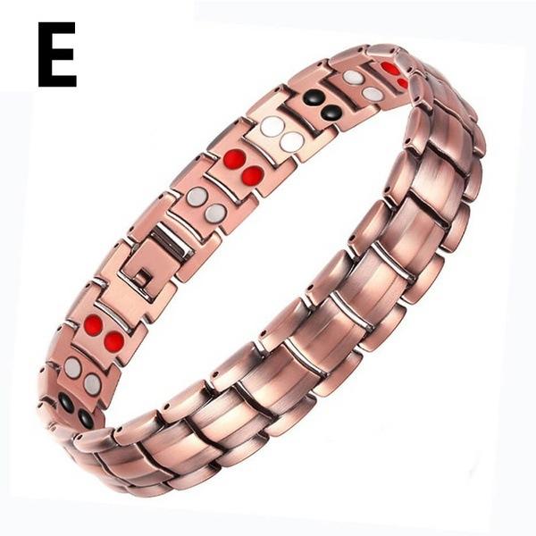 Heilendes Gesundes Kupfer Magnetisches Armband für Männer Arthritis Schmerzlinderung Bio-Energie Blutdruck Armband Gesundheits Armreif Schmuck