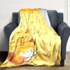 1 Stück Puuh Bär Wabenmuster Decke Leichte Flanell Überwurfdecke für Sofa Bett Reise Camping Wohnzimmer Büro Couch Stuhl