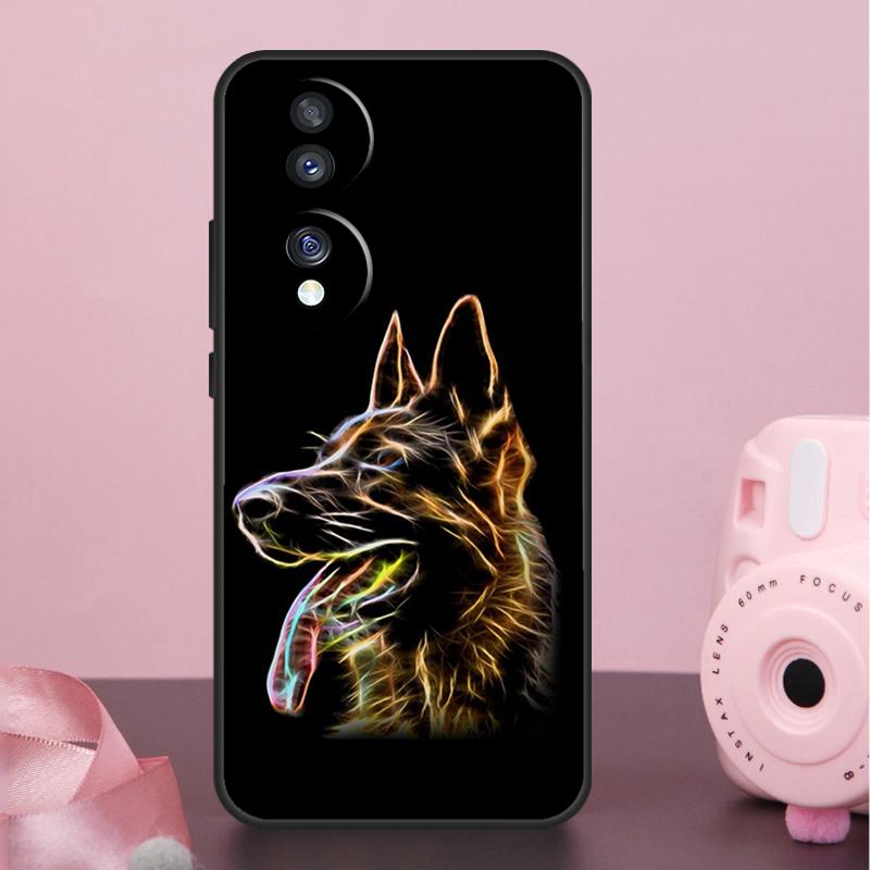 

Мультяшный чехол с немецкой овчаркой для Honor 400 Pro 200 50 70 90 X9a X9b X9c X9d X8a X8b X8c Magic 7 Lite 5 6 8 Pro Honor X8b