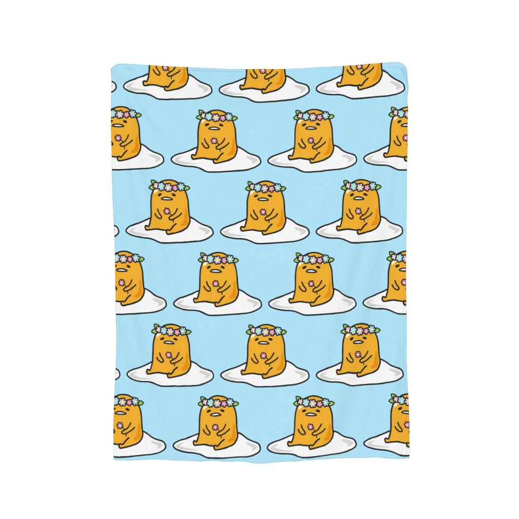 Lazy Egg Gudetama  Blanket Cute Cartoon Fleece Funny Breathable Throw Blankets for Bedding Lounge Textile Decor,