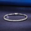 A Exquisite 2.5mm 3.5mm Tennis Bracelet Four-claw Zircon Bracelet for Boys and Girls