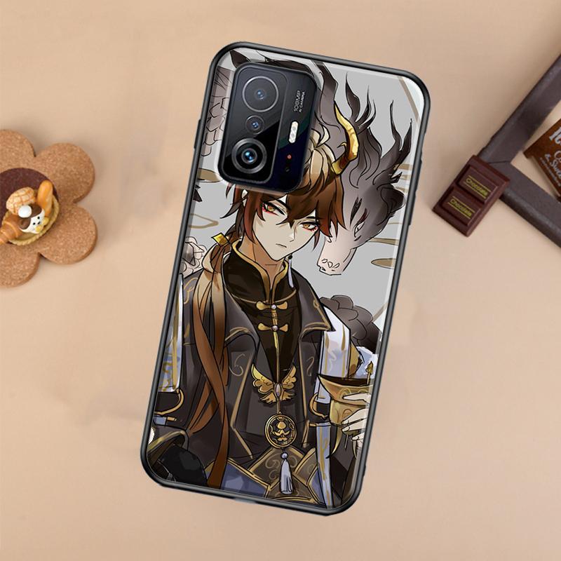 Genshin Impact Zhongli Case For Xiaomi POCO X7 X6 X5 X3 Pro F3 F5 F6 M6 Pro 13 14 Ultra 11T 12T 13T 14T Pro Cover