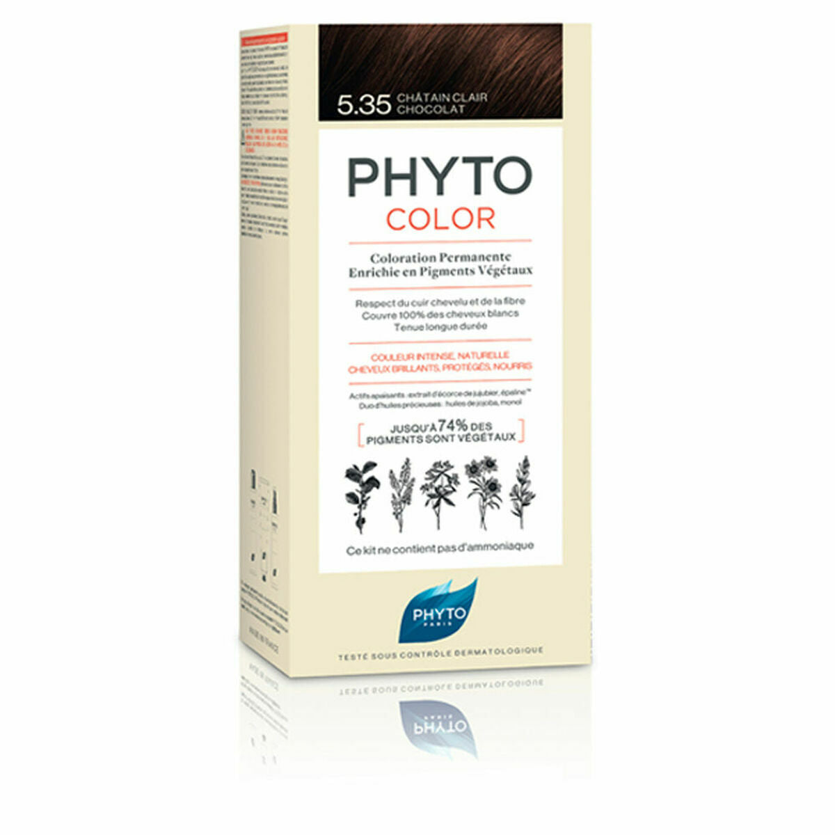 

Permanent Hair Color PHYTO PhytoColor 5.35-castaño claro chocolate Ammonia-free