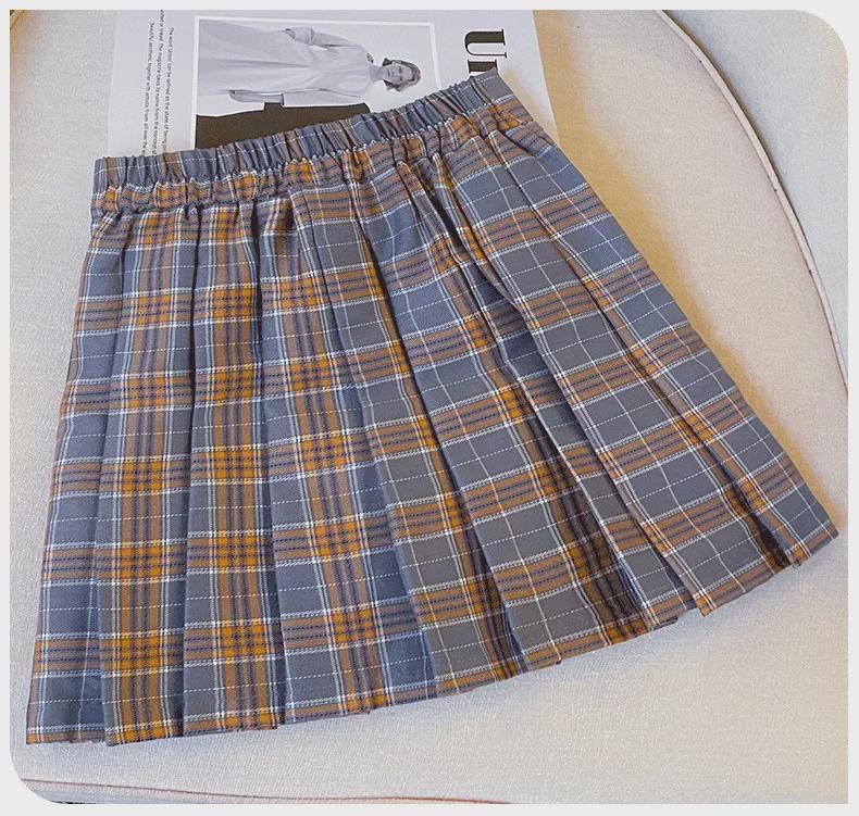 Mädchen Langarm JK Karorock Zweiteiliges Set - College-Stil