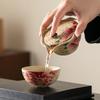Keramik-Teekanne Wabi-Sabi-Stil Handgefertigt Kleine Retro-Pfinsten-Teekanne Für den persönlichen Gebrauch Zen-Teegeschirr Japanische Teezeremonie