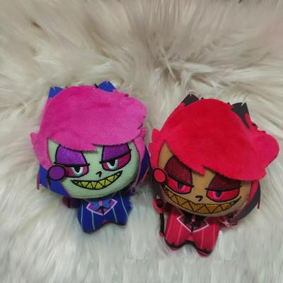 Stofftier 10cm Hazbin Alastor Plüschtier Anime Hotel Alastor Plüsch Cartoon Figur Modell Spielzeug Dekorative Anhänger Schlüsselanhänger Puppe
