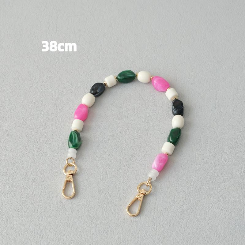 

Новая Мода Женская Сумка Аксессуар Съемные Конфетные Цепи с Бусинами Милый Акриловый Роскошный Ремешок Женская Элегантная Сумка Акриловая Ручка Цепь 38CM амазонка