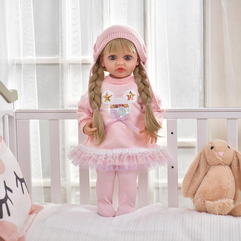 Rebirth Doll New Simulation Vinyl Doll 55cm Doll Can Be Changed Bath Full Glue Doll Toy
