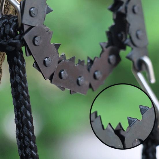 Venkovní ruční řetězová pila Přenosná kempingová obousměrná kapesní řetězová pila Ostré zuby Snadné uchopení Rukojeť pro přežití skládací řetězové pily