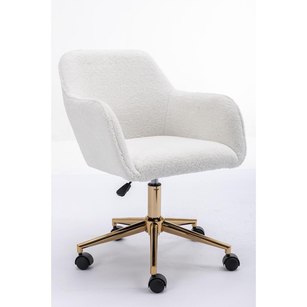Hot Selling Modern Home Office Chair Ergonomic Teddy Design with Durable Metal Base Adult Chair for Computer Use