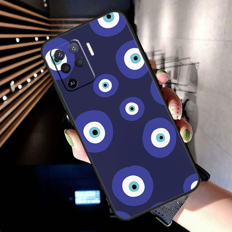 Big Eyes Cartoon Pattern Case For Oppo A78 A98 A18 A38 A58 A60 A80 A40 A77 A57 A17 A74 A54 A94 A96 A76 A16 A15 A5 Pro