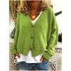 Women's Autumn Winter Loose Knitted Cardigan Sweater Casual Fashion European American Style