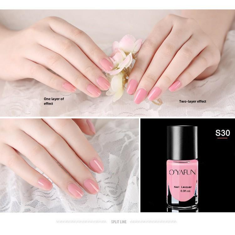 

Ou Yafei 41-цветный отслаивающийся, быстросохнущий, стойкий лак для ногтей на водной основе Normal specifications