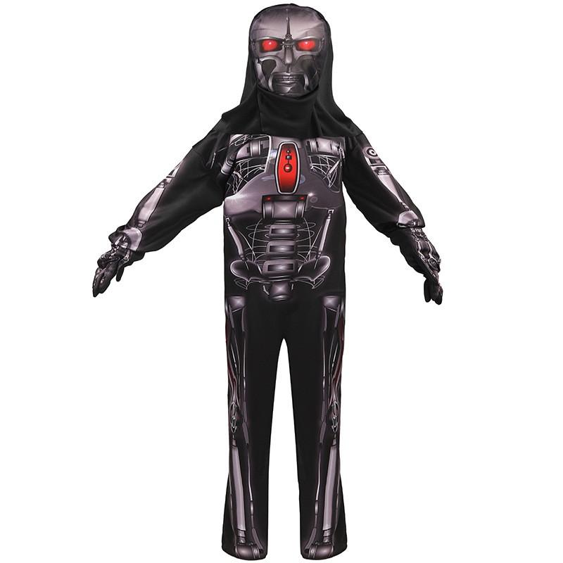Bērnu Punk Sci-Fi Robots Skelets Kostīms
