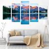 5 Pieces Modern Room Decoration Posters and Prints Mountain Lake Forest Waterfall Wall Art Canvas Painting Home Decor Pictures