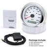 85MM Car Boat GPS Speedometer 0-200MPH Gauge Waterproof Speed Meter With 7 Colors Backlight for Marine Auto Motorcycle 12V/24V