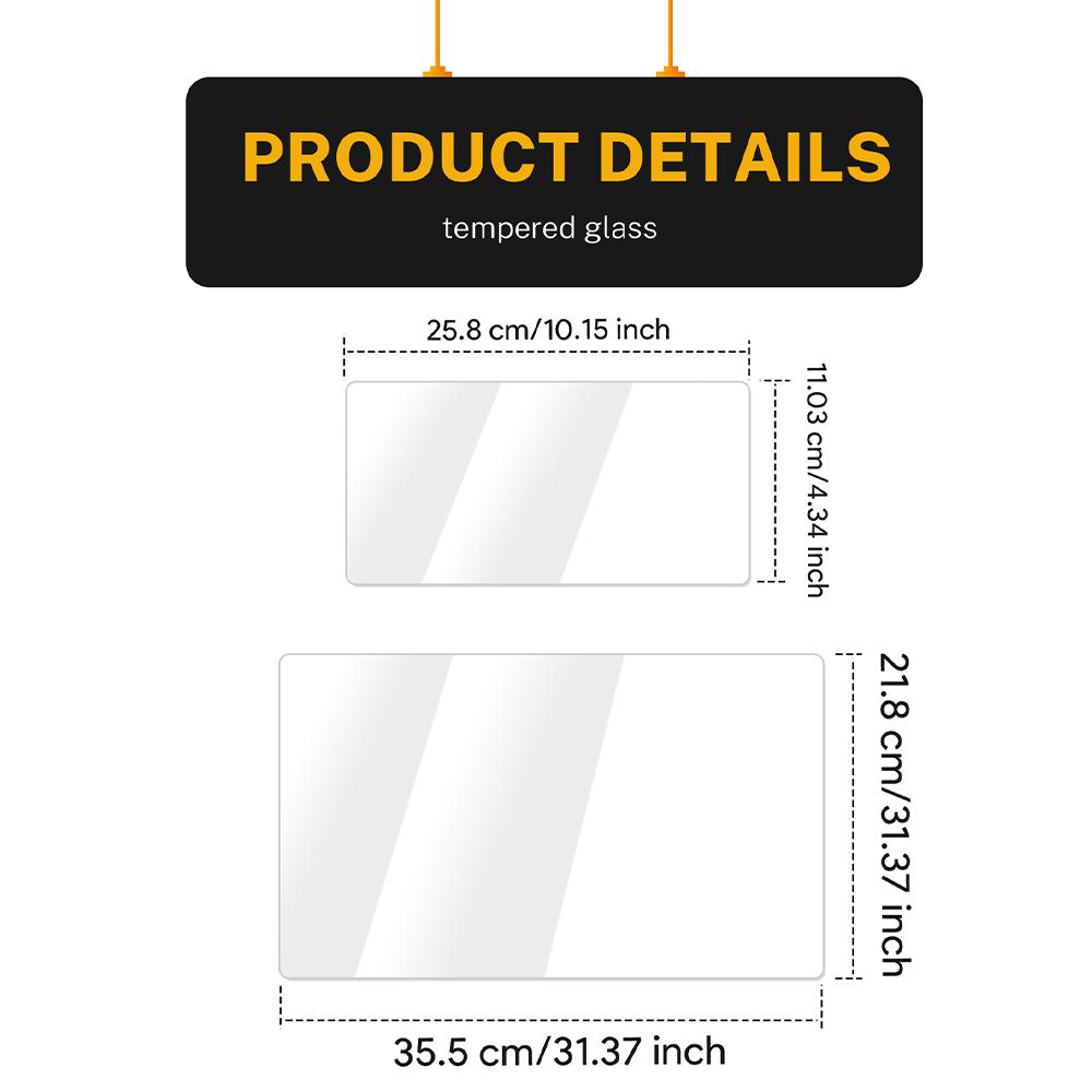 Tempered Glass Screen Protector for BYD Seal 2023-2025 Instrument and Navigation Display
